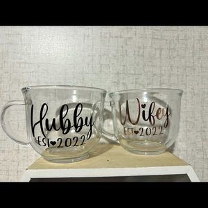 Glass wedding sets